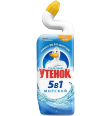 Универсальное моющее средство Туалетный утенок активный морсокй, 5 в 1, 0,9 л
