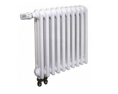 Стальной 3-х трубчатый радиатор Arbonia 3037, 38 секций, высота: 370 мм, длина: 1710 мм, цвет: RAL 9016 (белый), подключение № 69, размер подключения: 1/2, верхний встроенный термовентиль