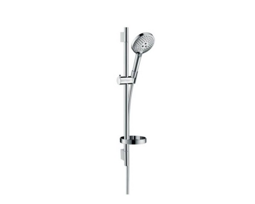 Hansgrohe Raindance Select S Душевой набор: штанга 65см., ручной душ 120, 3jet (Rain, RainAir, WhirlAir), мыльница, шланг, цвет: хром. 26630000 Hansgrohe Raindance Select S Душевой набор: штанга 65см., ручной душ 120, 3jet (Rain, RainAir, WhirlAir), мыльница, шланг, цвет: хром. 26630000