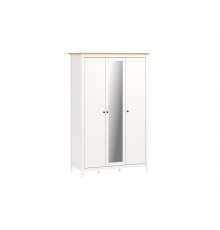 Шкаф Шведский стандарт Сага 132x65x216, белый, ясень