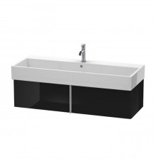 Duravit VA Тумба подвесная, 118.4x43.1х29.8см., с раковиной и 1 выдв. ящиком, цвет: черный глянцевый. VA612904040,  2350120000