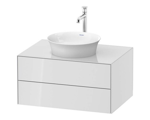 Duravit White Tulip Тумбочка подвесная 80x55х40.8см., раковина, 2 ящика, цвет: белый высокоглянцевый. WT498508585,  2362430079