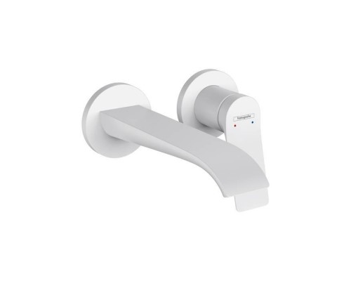 Hansgrohe Vivenis Смеситель для раковины. настенный. 195 ХР, цвет: белый матовый. 75050700 Hansgrohe Vivenis Смеситель для раковины. настенный. 195 ХР, цвет: белый матовый. 75050700
