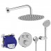 Ideal Standard Navigo Душевой комплект: встраиваемый термостатический смеситель, верхний душ Oslash;25см., держатель и подключение для душевой лейки 1/2, цвет: хром. A7771AA