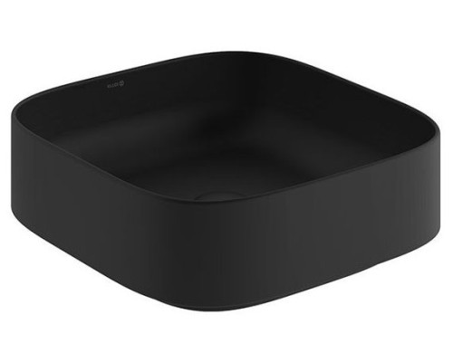 KLUDI-RESA C керамическая раковина-чаша, квадратная, 40x40, черный матовый 58CW3039