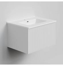 Тумба с раковиной La Fenice Terra 60 подвесная, bianca, раковина Slim Line 60 см