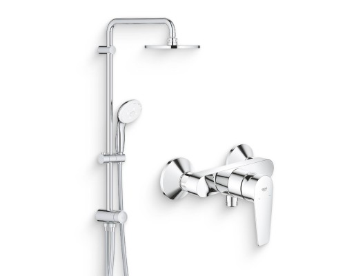 Душевой комплект Смеситель для душа Grohe BauEdge 23635001 + Стойка New Tempesta 27389002 Душевой комплект Смеситель для душа Grohe BauEdge 23635001 + Стойка New Tempesta 27389002