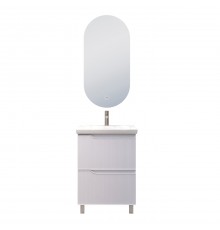 Мебель для ванной комнаты Vigo Neo 60 напольная, 2 ящика, матовая белая
