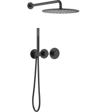Душевой комплект Timo Saona SX-2359/03SM С ВНУТРЕННЕЙ ЧАСТЬЮ, с термостатом, черный