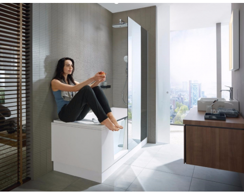 DURAVIT Shower + Bath Bathtub Ванна 170х75хh210.5см, прямоугольная с входной дверью и душевой шторкой, DX - правосторонняя, цвет: белый. 791246000001000, 700404000000000 DURAVIT Shower + Bath Bathtub Ванна 170х75хh210.5см, прямоугольная с входной дверью и душевой шторкой, DX - правосторонняя, цвет: белый. 791246000001000, 700404000000000
