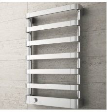 Irsap Step_E Полотенцесушитель электрический 50x77.5x10.7см ( 7плоск.трубок), мощность:250 ватт, с электр/термостатом. цвет: хром  Дизайн Antonio Citterio. SEP050T50IR01NNN
