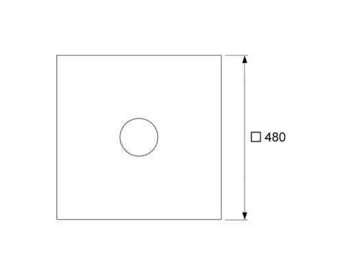TECE Seal System Гидроизоляционная манжета 480х480мм. 3690004