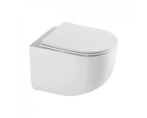 AQM2012 Унитаз подвесной сиденье SoftClose, технология смыва QUIET, скрыт крепеж. 495х360х370 AQM2012