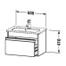 Duravit Ketho Тумба подвесная, 60x38.5х41см., с раковиной, 1 выдв. ящик, цвет: белый глянцевый. KT642202222,  2342630000