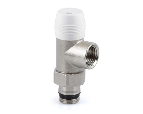 Клапан запорный SR Rubinetterie осевой 1/2 цвет никель 0220-1500N000