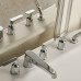 DevonDevon Twenties Смеситель на борт ванны, на 5 отв., с ручным душем, цвет: хром. TWY954CR