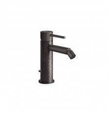 Gessi 316 Смеситель для биде на 1 отв. с донным клапаном, излив: 118мм, цвет: brushed black metal pvd. 54107#707