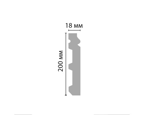 Плинтус напольный DECOMASTER A245 (200*18*2000мм) Плинтус напольный DECOMASTER A245 (200*18*2000мм)