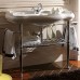 Kerasan Retro Консоль 100х54.5см, с белой раковиной на 1 отв,, с полкой-решеткой, напольная, цвет: cromo. 7602,  105001*1,  730090