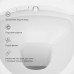 C8F1702SC Унитаз подвесной FlashClean c электронной крышкой-биде со скрытой подводкой