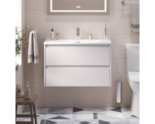 Тумба с раковиной BelBagno Kraft 39 80 bianco opaco, раковина BB-8099-3-80 Тумба с раковиной BelBagno Kraft 39 80 bianco opaco, раковина BB-8099-3-80