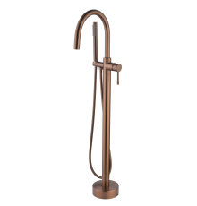 Напольный смеситель для ванны с душем Boheme Uno 469-BRB brushed bronze