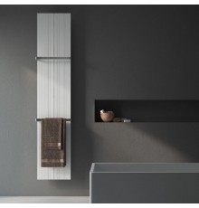 Antrax Bian Полотенцесушитель электрический L40,3*H200 см, полотенцедержатель 2 шт, электрический кабель справа, 700ВТ, цвет: белый матовый. ECLF2B200002B/BIAN/BIAN