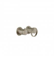 Gessi Anello Смеситель для душа, встраиваемый, с переключателем на 2 потока, внешняя часть, цвет: Finox Brushed Nickel. 63380#149