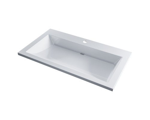 Мебельная раковина Uperwood Infinity 80 глянцевая белая