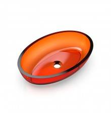 Knief Oval Shape Раковина накладная 55x37x13см., без отв., из полимерного материала, цвет: Jaspis # 070. 70201070