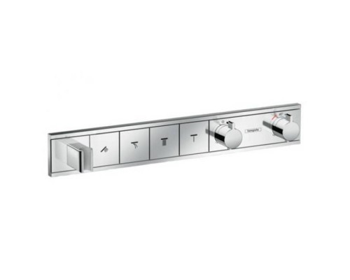 Hansgrohe RainSelect Смеситель для душа, термостатический, 4 источника, СМ, внешняя часть, цвет: хром. 15357000 Hansgrohe RainSelect Смеситель для душа, термостатический, 4 источника, СМ, внешняя часть, цвет: хром. 15357000