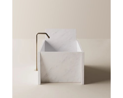 Agape Face a face Ванна 185х73х54/76.5см., отдельностоящая, с сифоном, цвет: Bianco Carrara. AVAS1094MC