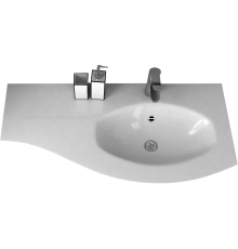 Мебельная раковина Cezares 50154 104х52 R bianco
