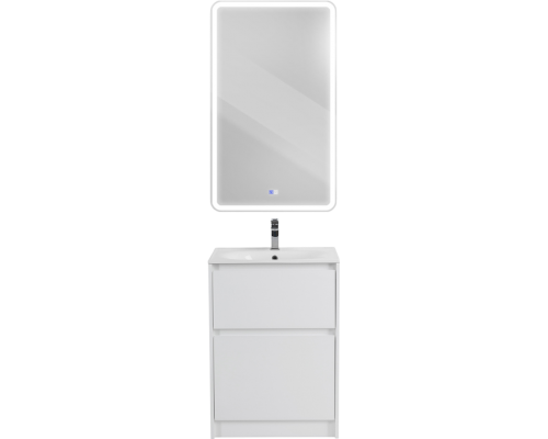 Мебель для ванной комнаты BelBagno Kraft 60 напольная, bianco opaco, раковина BB1923-600