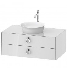 Duravit White Tulip Тумбочка подвесная 100x55х40.8см., раковина, 2 ящика с ручкой, цвет: белый высокоглянцевый. WT499108585,  2362430079