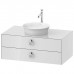 Duravit White Tulip Тумбочка подвесная 100x55х40.8см., раковина, 2 ящика с ручкой, цвет: белый высокоглянцевый. WT499108585,  2362430079