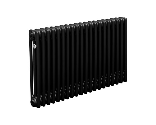 Трубчатый радиатор ТЕПЛОФОРТ ТР3057, 20 секций, боковое подключение 3/4”, черный мат 200086