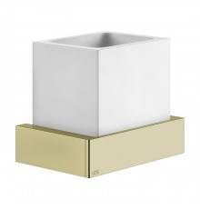 Gessi Inverso Accessories Стакан подвесной, цвет: белый/Brass Brushed PVD. 20807#727