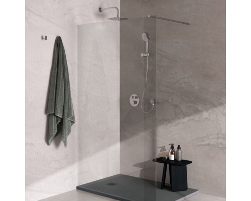 Ideal Standard Navigo Душевой комплект: встраиваемый термостатический смеситель, верхний душ Oslash;25см., держатель и подключение для душевой лейки 1/2, цвет: хром. A7771AA