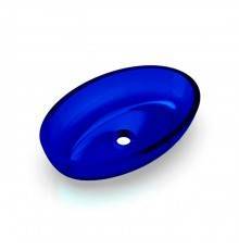 Knief Oval Shape Раковина накладная 55x37x13см., без отв., из полимерного материала, цвет: Marine blue # XXX. 70201XXX