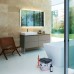 Duravit XSquare База на ножках на 1 раковину слева L 140х57.8х40см, с 4 выдв ящик, цвет: фланелево серый матовый с консолью напольная, цвет орех и накладной раковиной. 0454600000, XS4923L9090, XS060GL77