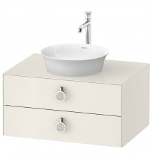 Duravit White Tulip Тумбочка подвесная 80x55х40.8см., раковина, 2 ящика с ручкой, цвет: Nordic White HighGloss. WT49900H4H4,  2362430079