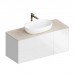 Kerama Marazzi PLAZA Modern Тумба подвесная 120x48см, 3 ящика, цвет: белый . PLB.M.120.3\WHT