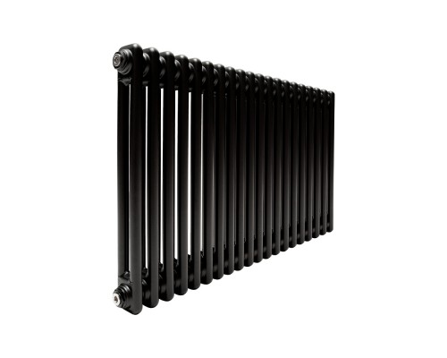 Трубчатый радиатор ТЕПЛОФОРТ ТР2057, 20 секций, боковое подключение 3/4”, черный мат 200104