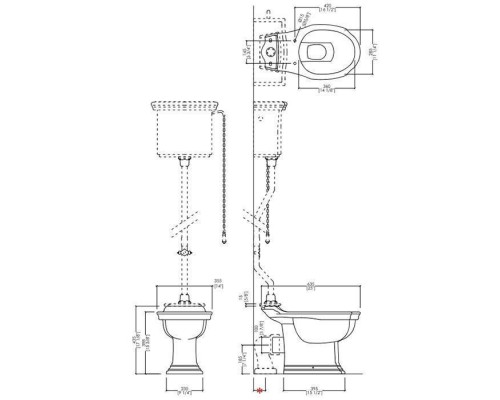 DevonDevon Westminster Унитаз 64x36.5cм с высоким бачком, трубой, фурнитура золото. IBWCWES, IBACWESOT, IBPCLWESOT, IBCAWES, IBBATTWESAL DevonDevon Westminster Унитаз 64x36.5cм с высоким бачком, трубой, фурнитура золото. IBWCWES, IBACWESOT, IBPCLWESOT, IBCAWES, IBBATTWESAL
