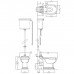 DevonDevon Westminster Унитаз 64x36.5cм с высоким бачком, трубой, фурнитура золото. IBWCWES, IBACWESOT, IBPCLWESOT, IBCAWES, IBBATTWESAL