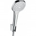 Hansgrohe Cromа Select E Vario Настенный держатель с ручным душем, цвет: хром/белый. 26425400