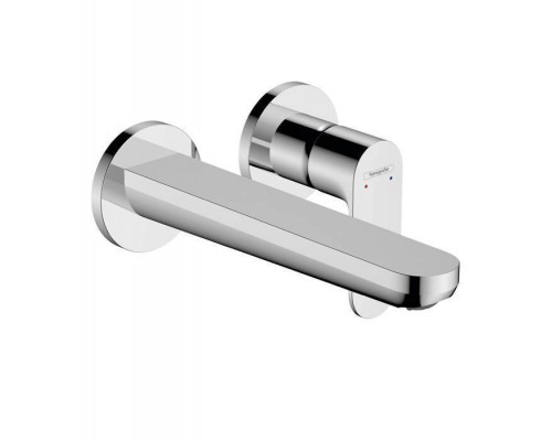 Hansgrohe Rebris S Смеситель для раковины, однорычажный, настенный, скрытого монтажа, с изливом 20 см, цвет: хром. 13622180, 72528000 Hansgrohe Rebris S Смеситель для раковины, однорычажный, настенный, скрытого монтажа, с изливом 20 см, цвет: хром. 13622180, 72528000