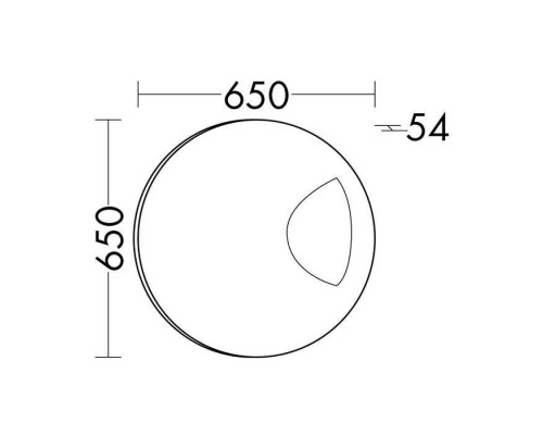 Burgbad Зеркало с подсветкой 65 см, круглое. LS0651 K0097