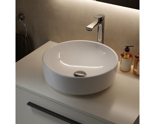 Ideal Standard Ceralife O Смеситель для раковины, на 1 отв., H24см., высокий, технология BlueStart, с донным клапаном Click Clack, цвет: хром. BE013AA